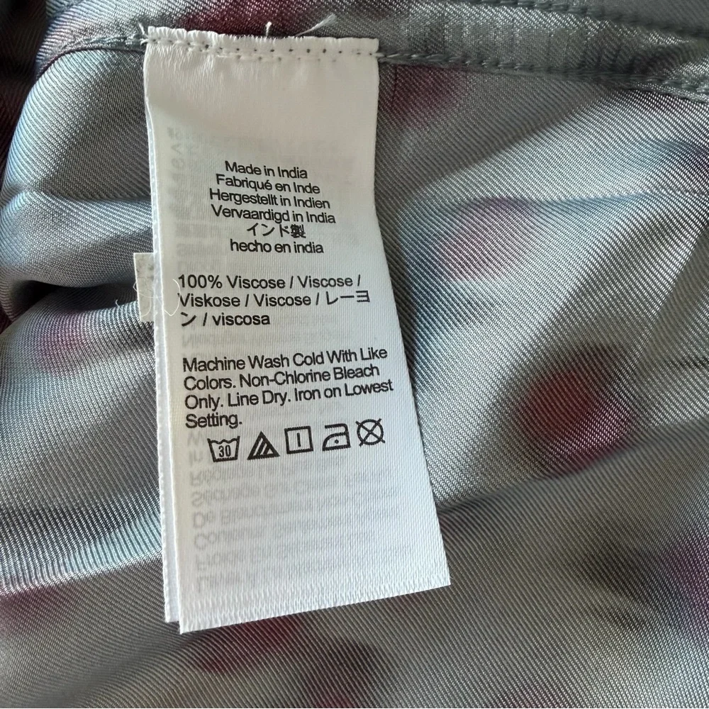 J.Crew Drapey button-up shirt in cherry-printed viscose twill